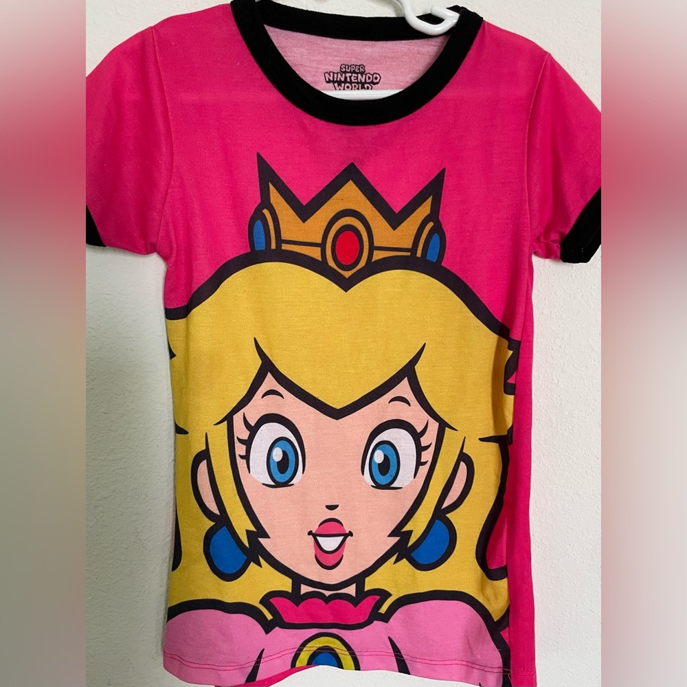 Super Nintendo World Princess Peach girl top - Picture 2 of 3